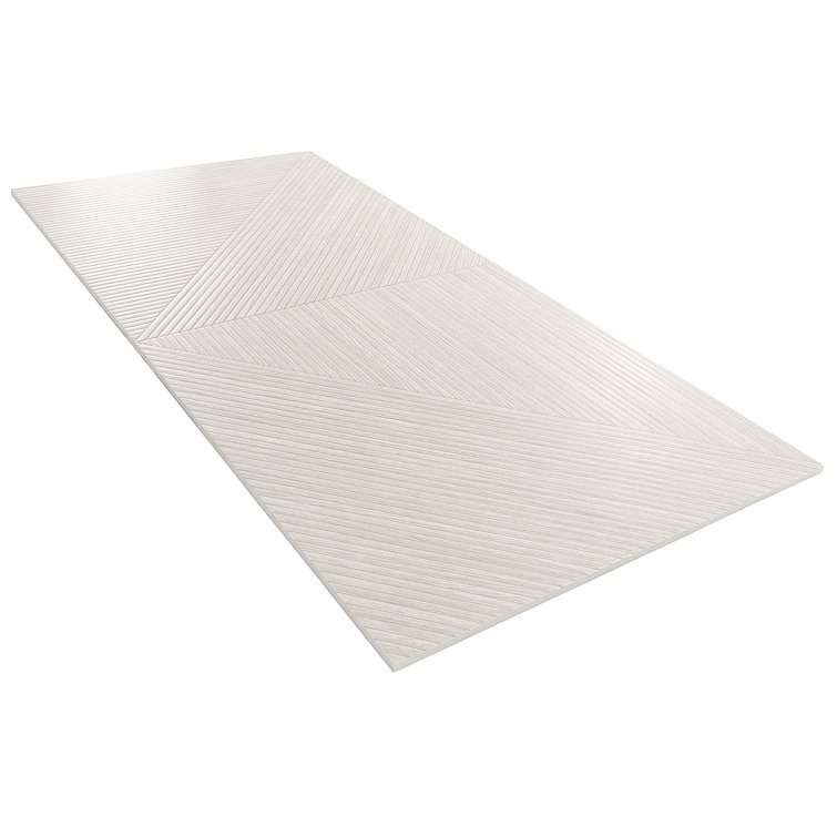 Bond Tile Luxury Ribbed 23.62 in. x 47.24 in. Matte Porcelain Wood Look